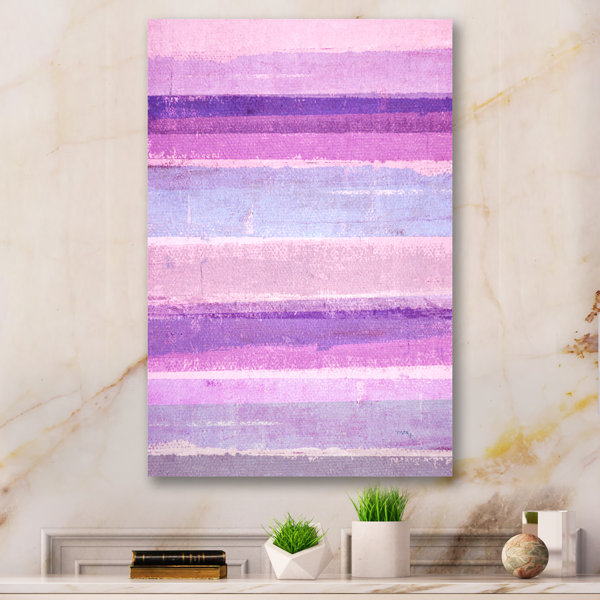 Wrought Studio " Pink Meets Grey Modern Art " Wayfair